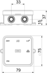 OBO Bettermann A8 dimensions