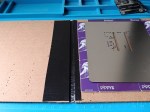 Cover inside of lid hinge with second piece of tape