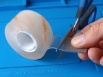 Cutting tape mounts to shape x2
