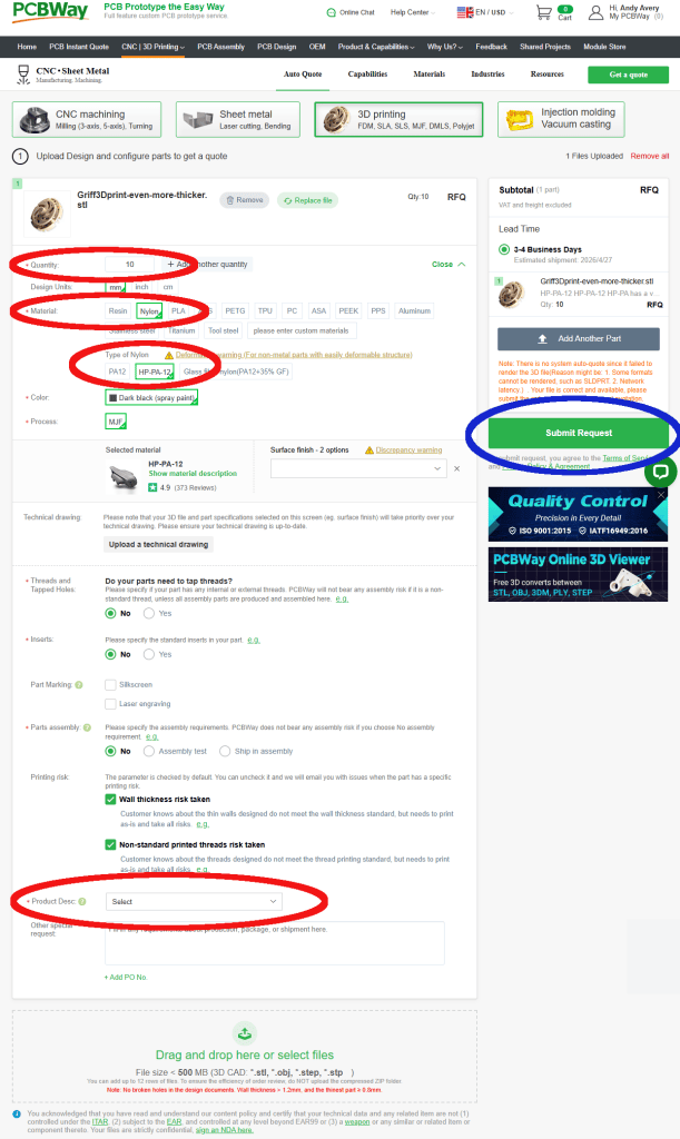 How to order 3D prints